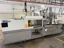 250 Ton, 19 oz., Toshiba #ISG250N-V21-10B, horizontal plastic injection molder, 24" x 22" tie bar spacing