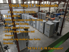 Siemens / Schneider, new switchboards & panels (Quick Ship 6 - 8 weeks - Standard Ship 12 - 16 weeks)