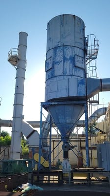 55000 cfm Pneumafil Corporation #13.5-448-10, baghouse dust collector
