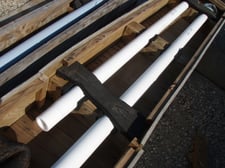 6" Od x 116" Solid L, 124" Oal Teflon Dip Tube