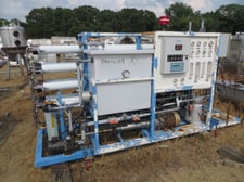 Res-Cem Corp., Double Pass Reverse Osmosis Membrane Filtration Unit, 10 GPM Flow Through, 15.7 GPM/11.8 GPM