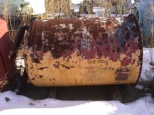 150 gallon Glass Lined Tank, Vertical, 32" diameter x 48" straight height, 2" Center Bottom Outlet, (2) 2"