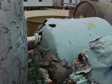 500 gallon Pfaudler, Glass Lined Receiver, Vertical, 48" diameter x 60" straight side, No Agitator