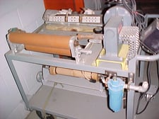 14" Laminating Coating Station, 14-3/4" Unwind Station, 16" Rewind Station, 6" Giving, 4" and 6" Strips, 3/4