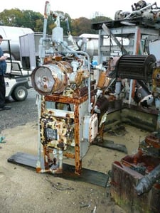 2" x 6" Thropp, 2-Roll Mill, w/One Piece Edge Guide, Knee Safeties & Overhead Safeties, 1 HP, 220 V