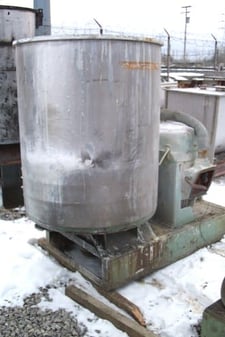 350 gallon Kinetic #5C, Dispersion Kady Mill, Stainless Steel, 4' diameter x 4' deep Jacketed Bowl, 6"