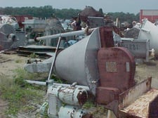 41 cu.ft. Jh Day, Stainless Steel Nauta Mixer, 5' diameter Top, 6.3' deep Cone Bottom, 5 HP, 1160 RPM