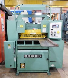 3/8" x 2' Betenbender #2-375, hydraulic shear, 12 SPM, 36" Back Gauge, hydraulic hold down, electric foot