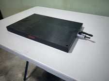 Vacuum drawdown table, Gardco, 12' x 18" long, hard aluminum, single port w/valve
