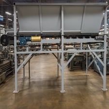 Feed hopper with 36" conveyor,, 36", 48", 60" wide belt, 8, 9, 11 yd feed hopper, 3-5 HP