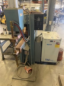 85 KVA H & H, press head spot welder, TAEEVO-M10 chiller, multiple impulses, up & down slope, 2019