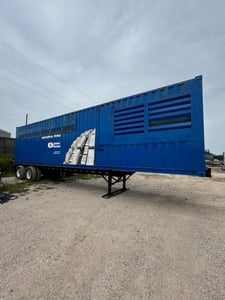 750 KW Cummins #QST30-750DFHA, Mobile Power Module, 1006 HP, QST30 Engine, 480 Volts, sound attenuated