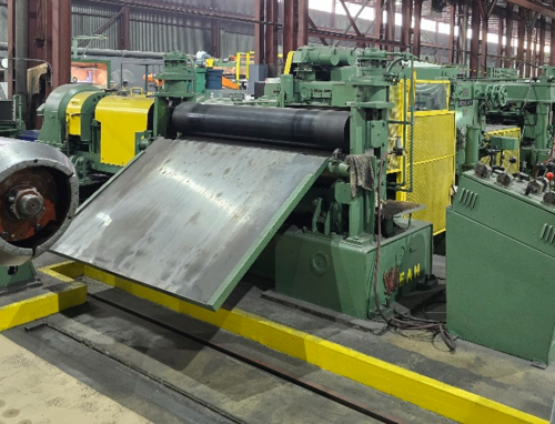 Wean, hydraulic Peeler, 76" width blade, w/ Pinch Rolls, 12" diameter x 82" width rolls, 72" x .135" capacity