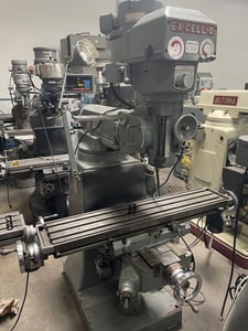 Ex-cell-o #602, Vertical Mill, 30" x 16" x 16" travel, 85-4000 RPM, 12" ram travel, 2 HP, 9" X 42" table