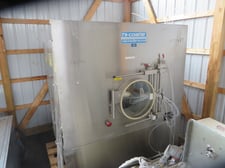 51.2" Freund-Vector #HC-130, Hi-Coater Stainless Steel Coating Pan w/Integrated Plenum, (4) Spray Guns