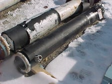 Pfaudler, Jacke Glass Lined Pipe, Open Ends, 6" diameter x 58" straight side, 4" I.D. Glas Pipe, 100 psi/FV @