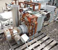 113 CFM @ 15" Hg., Rietschle #VWZ162-15, Rotary Vane Vacuum Pump, 10 HP