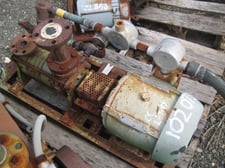 23 CFM @ 28" Hg., Sihi #LPHA-25007, Water Seal Vacuum Pump, Carbon Steel, 1"/1.25" Suction & Discharge Size