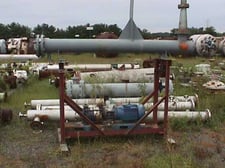 25 CFM, Croll-Reynolds #T25, Water Seal Vacuum Pump System, w/52 sq.ft. Surface Combustion Condenser, 7.5 HP