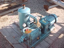 40 CFM, Kinney #KLRC-40-S, Vacuum Pump, 4" diameter x 12" L Shell rated 300 psi @ 300°F, 5 HP, 1725 RPM