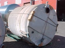 Pfaudler, Glass Lined Reactor Body, 1000 gallon, 66" diameter x 5' straight side, 3" Bottom Discharge, 75