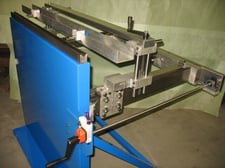 Press brake back gauges, WMM, 24" travel, 8" height adjustment, manually operated