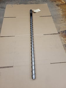 Cincinnati Milacron #5036914-68, Injection Molding Screw ONLY, 32mm x 844.55mm, 1.3" diameter x 33.25" long