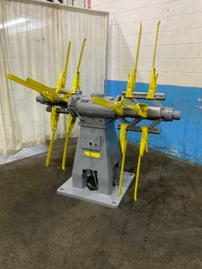 2000 lb. Littell #20-12, double end coil reel, 12" width, 48" outside dimensions, 15"-20" ID, 2 air brakes