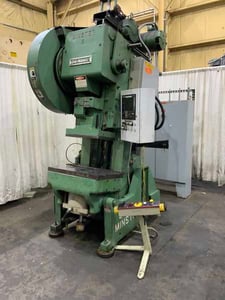 60 Ton, Minster #6-Die-Namic, OBI flywheel press, 4" stroke, 16" Shut Height, 11" throat, air clutch & brake