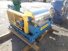 Pennwalt Sharples #P3000-D-ME, Decanter Centrifuge, 316 Stainless Steel, 4000 RPM, 30 HP TEFC, 220/460 V.