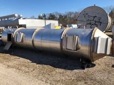Stainless Steel Packed Bed Scrubber, 5.83' diameter x 24.5' H Column, 15 HP Blower