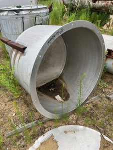 105 gallon Stainless Steel Tank, Vertical, 36" diameter x 24" Straight Side, Flat Top, Dish Bottom
