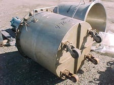 125 gallon Stainless Steel Vertical Storage Tank, 35" diameter x 32" Straight Side, Open Top, Flat Bottom