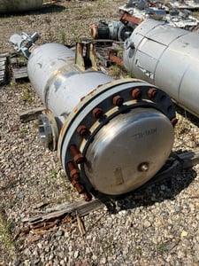 138 gallon Knight Fabricators, Inc., Stainless Steel Pressure Vessel, 20" diameter x 56" Straight Side, 45