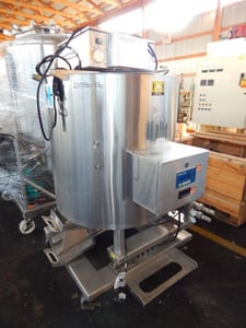 175 gallon Millipore, Jacketed Tank, 40" diameter x 38" Straight Side, 150 psi @ 150&deg;F, 2010