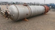 2000 gallon Cryochem, Vertical Stainless Steel Pressure Vessel, 54" diameter x 22' Straight Side, 7/16" Shell