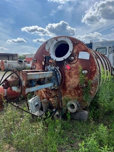 2250 gallon Stainless Steel Mix Tank, Vertical, 6' diameter x 11' Straight Side, 4"/6"/8" Top Openings, 16"