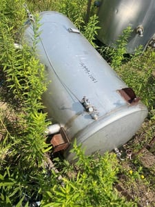 210 gallon Stainless Steel Tank, Vertical, 36" diameter x 48" Straight Side, Dish Top and Bottom