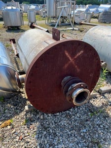 250 gallon GMW Inc., Stainless Steel Tank, Vertical, 36" diameter x 58" Straight Side, Flat Top, Dish Bottom