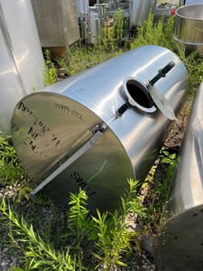 260 gallon Stainless Steel Tank, Vertical, 36" diameter x 60" Straight Side, Flat Top and Bottom