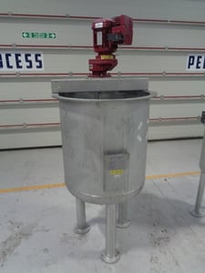 80.6 gallon Freude Titan, Stainless Steel Vertical Mixing Vessel, 700 mm diameter x 697 mm Straight Side