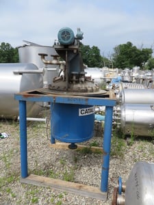 45 gallon Stainless Steel Jacketed Mix Tank, Vertical, 24" diameter x 24" Straight Side, Dish Top and Bottom