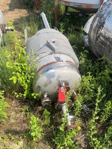 50 gallon Hart Engineering Corp., Vertical, Pressure Vessel, 150 psi @ 600&deg;F Internal, Dish Top and Bottom