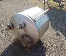 50 gallon Stainless Steel Tank, 30" diameter x 20" Straight Side, Dish Top and Bottom
