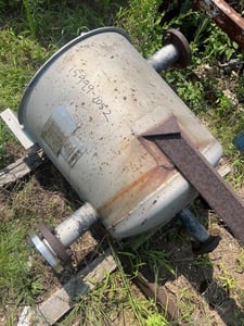 50 gallon Camden Alloy Fabricators, Stainless Steel Tank, Vertical, 24" diameter x 24" Straight Side, Flat