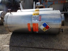 500 gallon Stainless Steel Vertical Tank, 43" Diameter x 86" Straight Side, Dish Top and Bottom