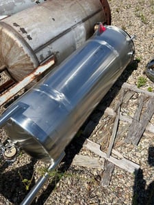 90 gallon GMW Inc., Stainless Steel Pressure Vessel, Vertical, 20" diameter x 64" Straight Side, 30 psi @