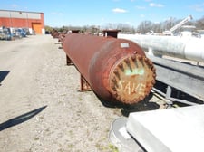 1600 gallon 48" x 216", Roark Enterprises, Horizontal Carbon Steel Tank, 0.375" thick Shell, 165 psi @ 260&deg;F