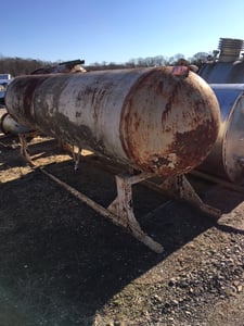 800 gallon 40" x 153", Horizontal Carbon Steel Tank, Mounted On Saddles