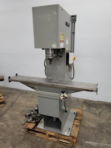 17 Ton, Eitel #RP-16, straightening press, 6" stroke, 6-3/8"throat, 51" L x 10.75"D x 14" H bed, 2019